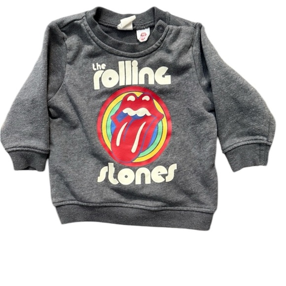 H&M Rolling Stones Baby Vintage Look Graphic Sweatshirt - Picture 1 of 5